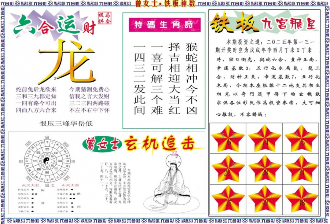 131期曾女士铁板神数B[图]