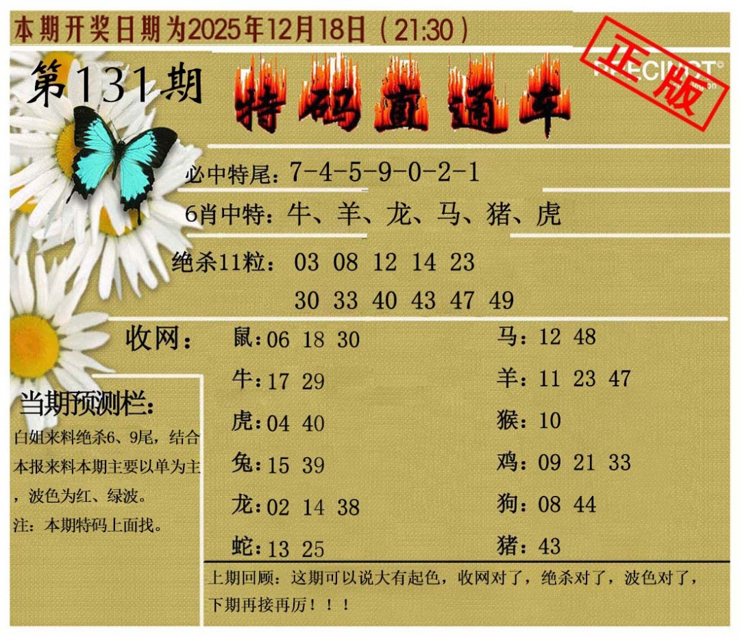 131期特码直通车[图]