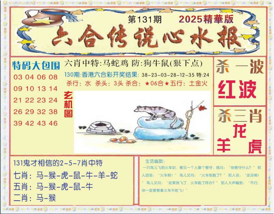131期六合传说(心水版)[图]