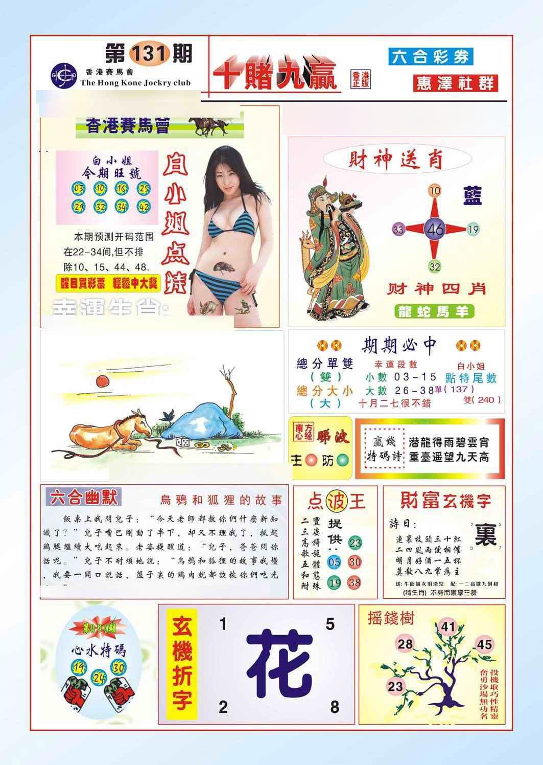 131期十赌九羸（新图）[图]