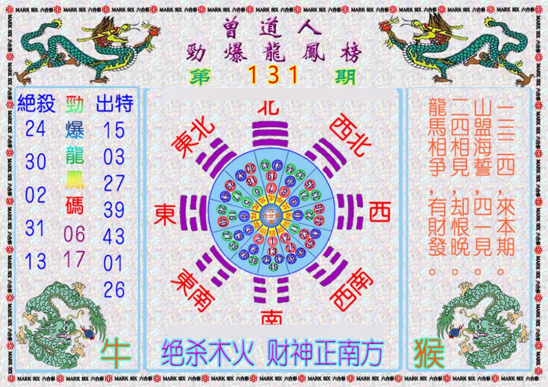 131期曾道人劲爆龙凤榜[图]