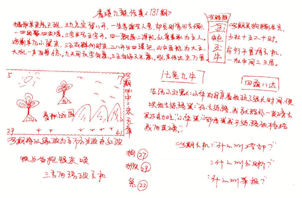 131期九龙传真(手写)[图]