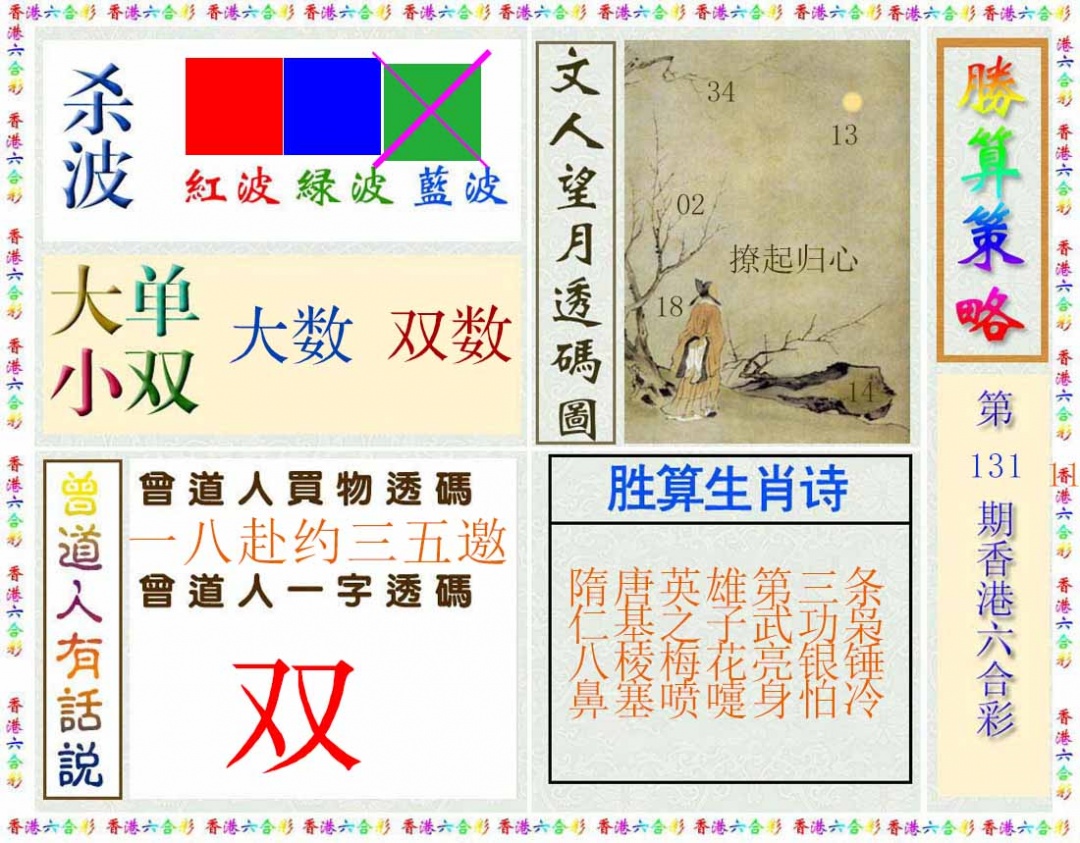 131期胜算策略(彩)[图]