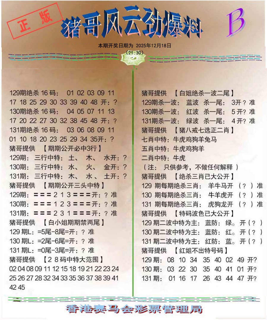 131期猪哥风云劲爆料B[图]