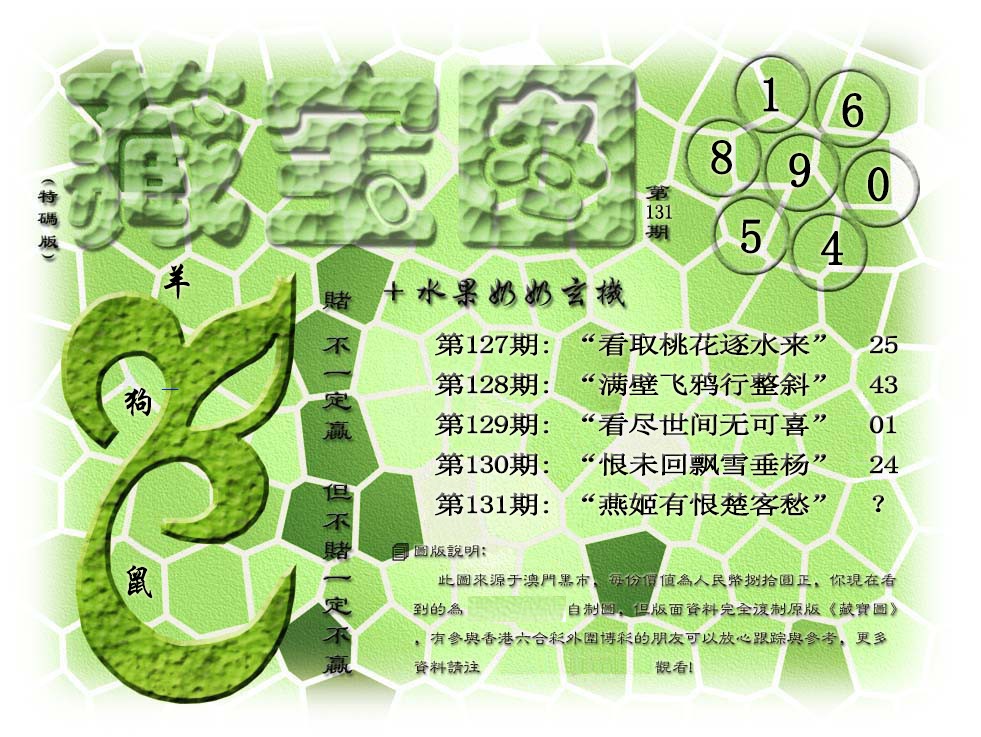131期藏宝图(正版)[图]