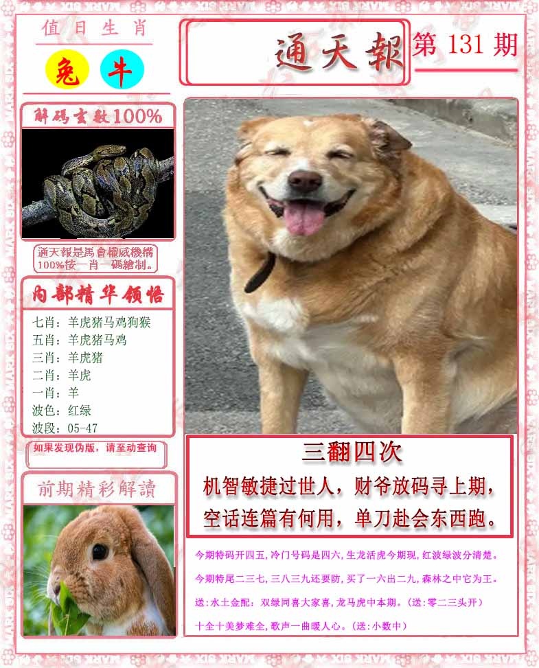 131期马经通天报[图]