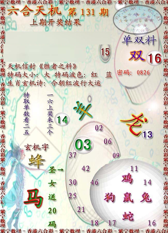 131期天机报[图]