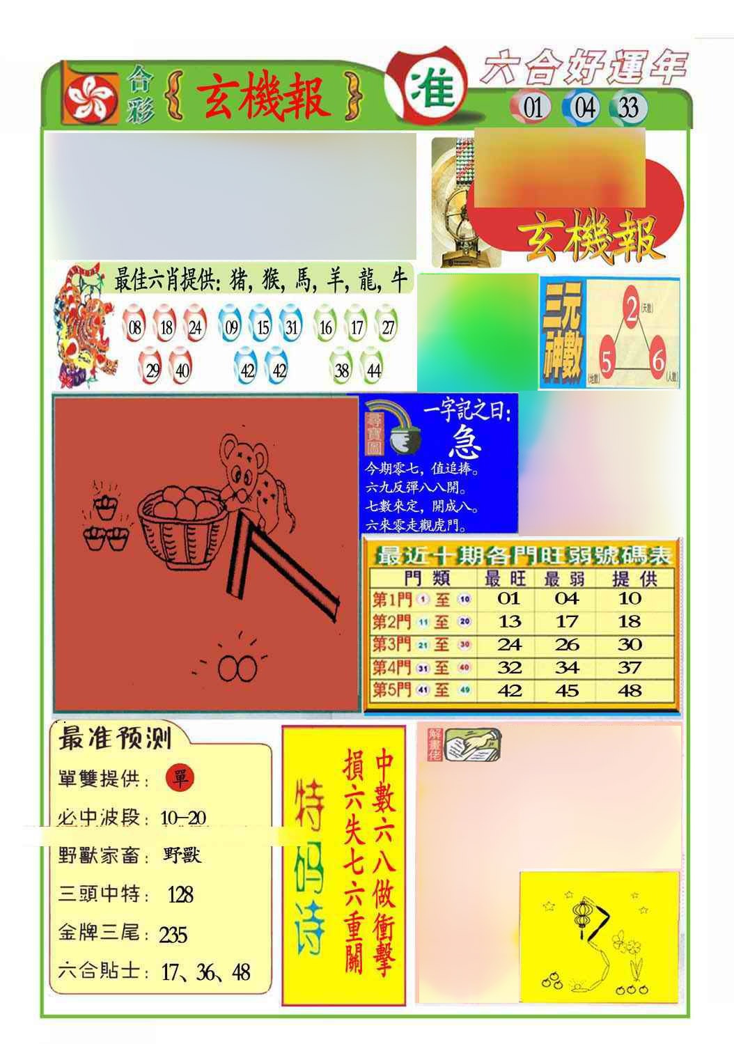 131期马经玄机报(新图推荐)[图]