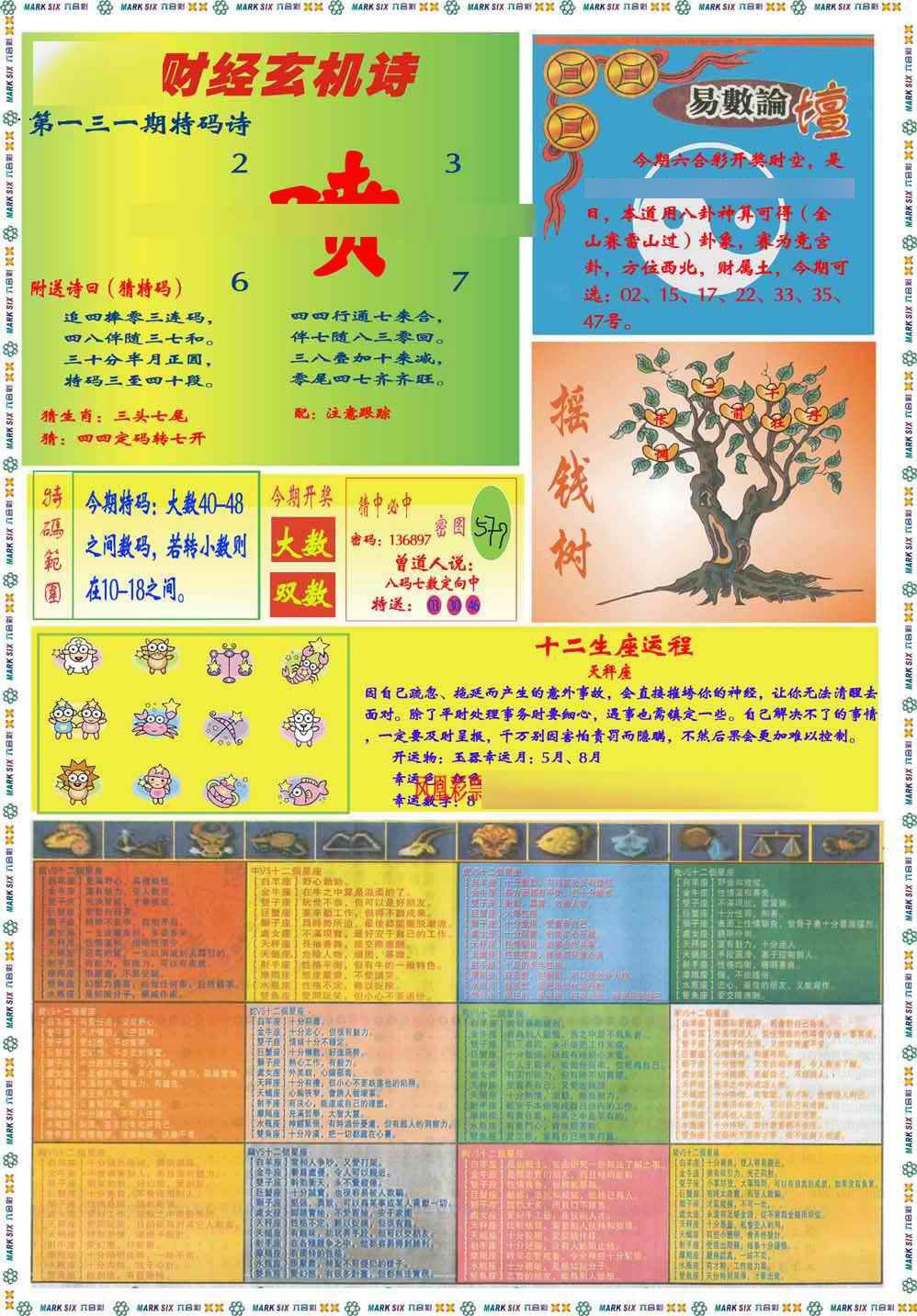 131期马经赌经B(新图推荐)[图]