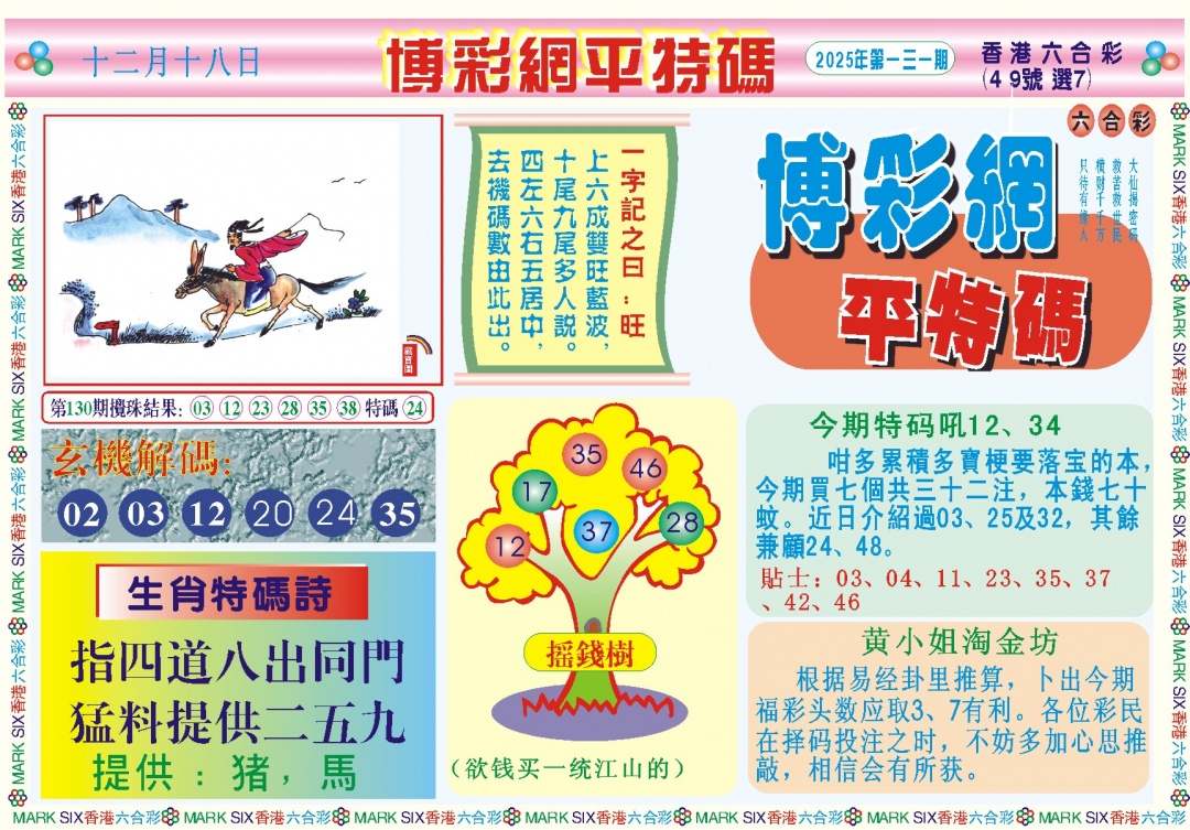 131期博彩网平特报记录[图]