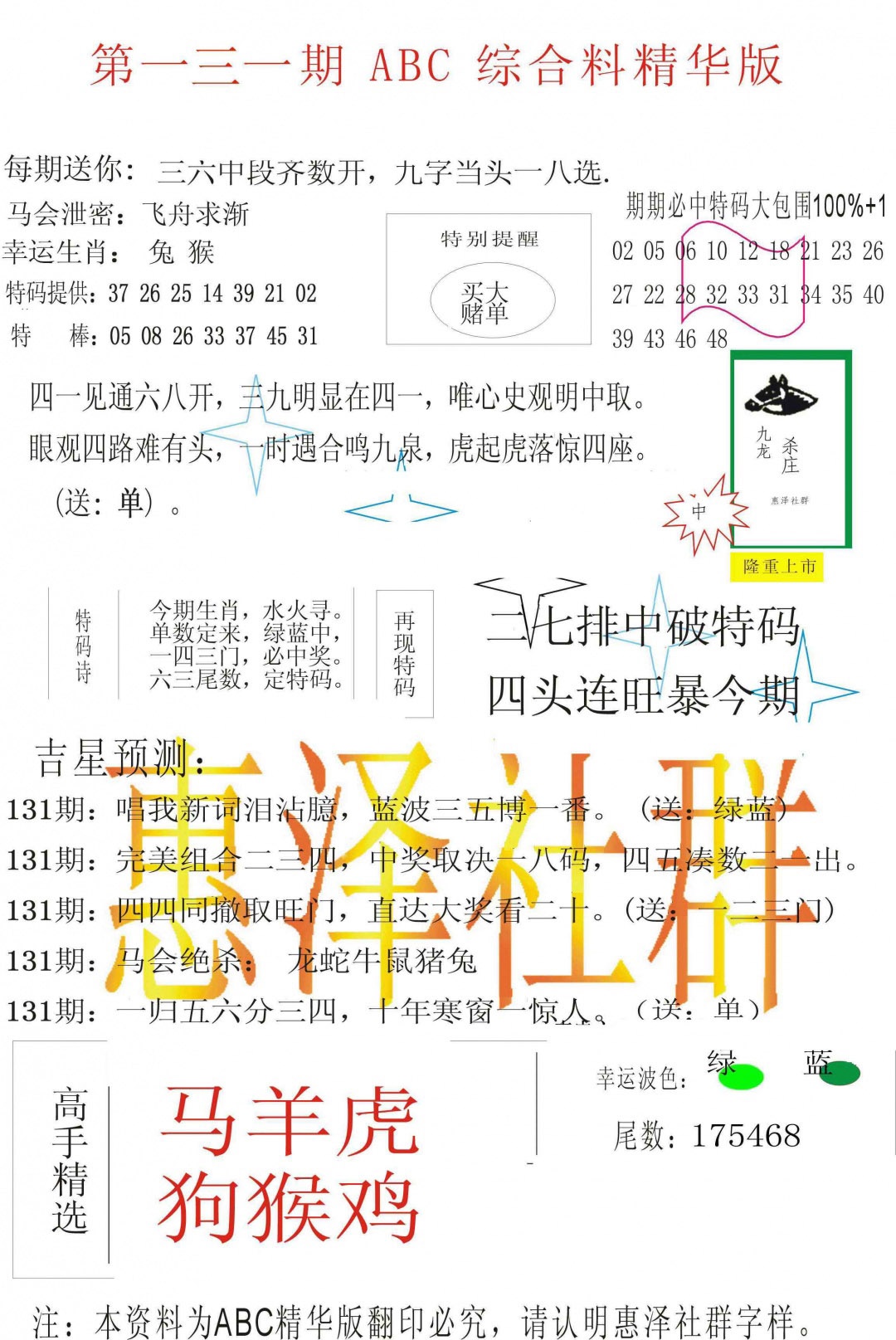 131期ABC综合正版资料[图]