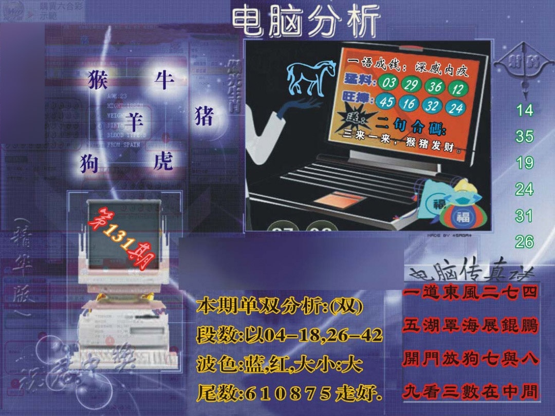 131期正版电脑分析贴士[图]