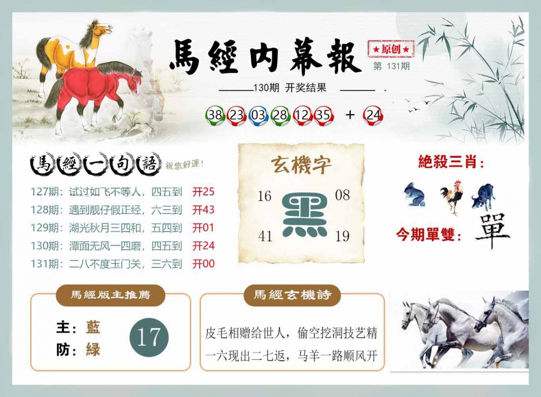 131期马经内幕报[图]