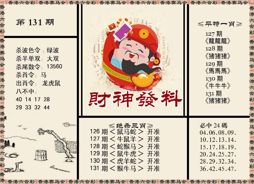 131期财神发料[图]