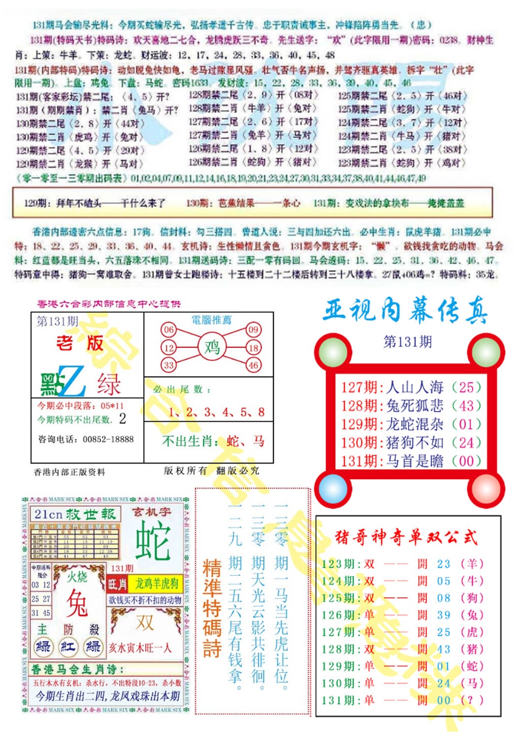 131期亚视内幕传真[图]