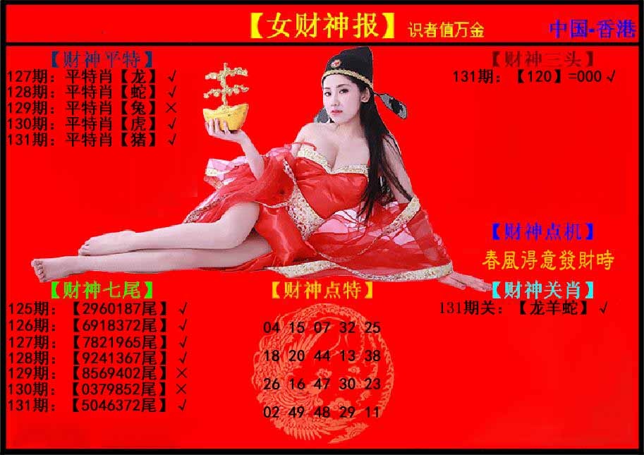 131期女财神报[图]