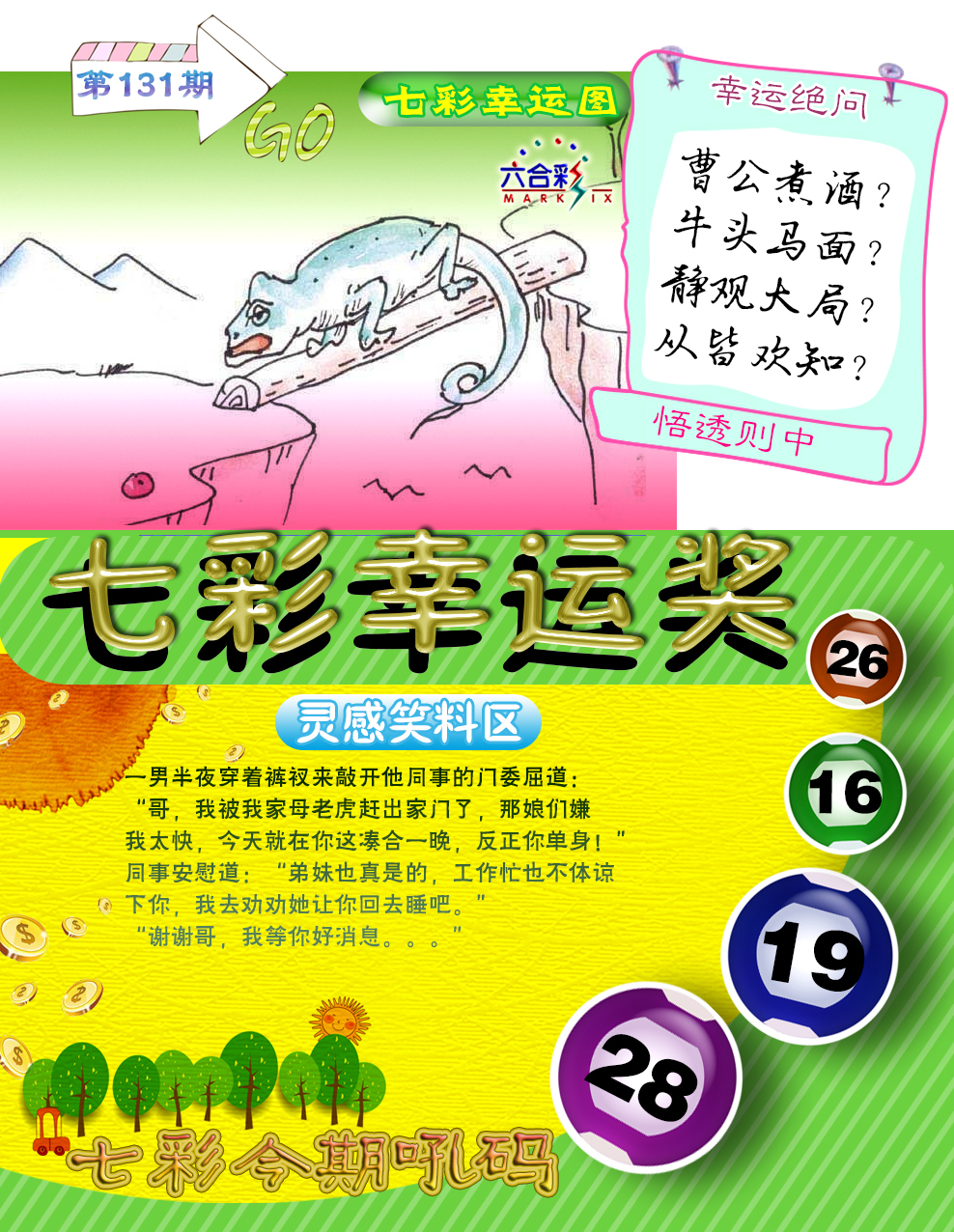 131期七彩幸运奖[图]